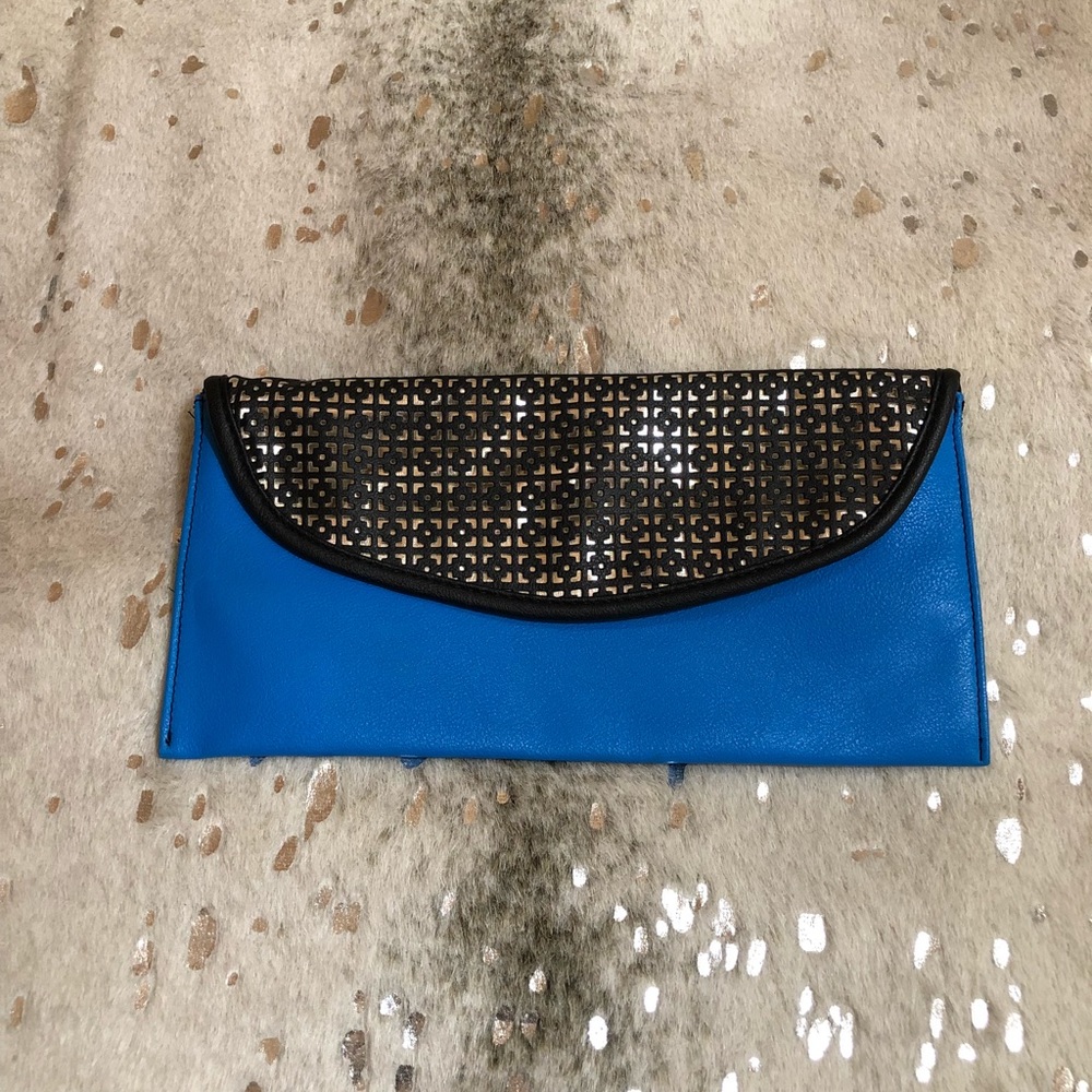 New Blue Metallic Clutch